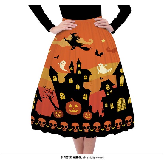 FALDA HALLOWEEN NARANJA image 0