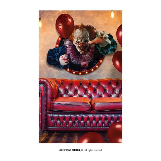 DECO. ADHESIVO PARED 70X80 CMS PAYASO image 0