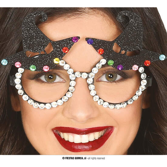 GAFAS GORROS BRUJA CON BRILLANTES image 0