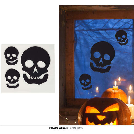 DECORACION GEL CALAVERAS 20X20 CMS image 0