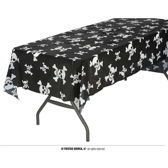 MANTEL NEGRO CON CALAVERAS 137X274 CMS image 0