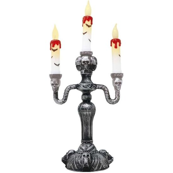 CANDELABRO 3 VELAS CON LUZ 40 CMS image 0