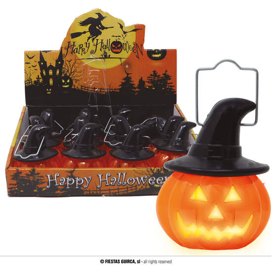CAJA 12 CALABAZA CON LUZ, 8X7 CMS image 0