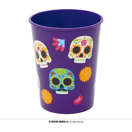 VASO DECORADO CALAVERAS 11X9 CMS image 0