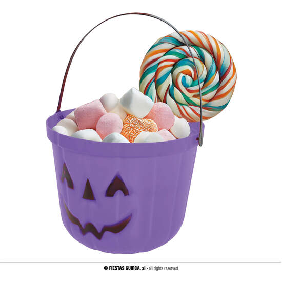 CUBO CALABAZA 20 CMS.LILA image 0