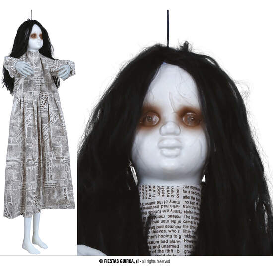 COLG. NIÑA PERIODICO 120 CMS. CON LUZ image 0