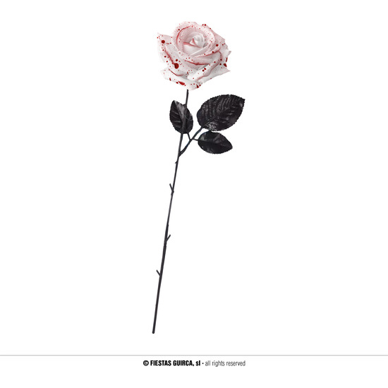 FLOR BLANCA CON SANGRE 42 CMS. image 0
