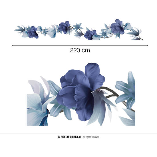 GUIRNALDA FLORES GRISES, 220 CMS image 0