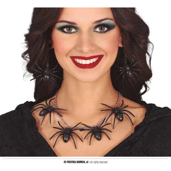 CONJUNTO COLLAR Y PENDIENTES ARAÑAS image 0