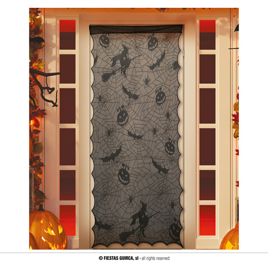 DECOR.ENCAJE NEGRO PUERTA, 194X100 CM image 0