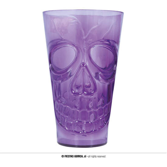 VASO CALAVERA LILA, 9X15 CMS. image 0