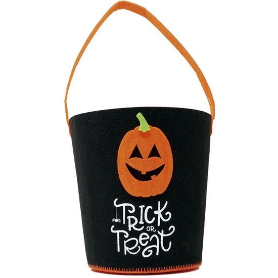 CESTO CALABAZA "TRICK OR TREAT" 35X20 CMS. image 0