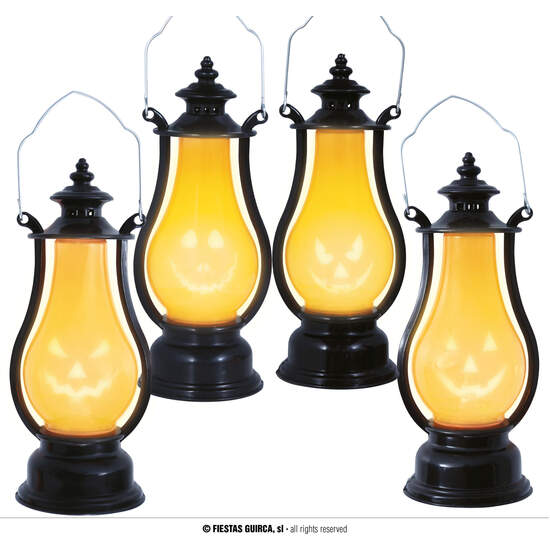 FAROL CALABAZA CON LUZ, 16 CMS. image 0