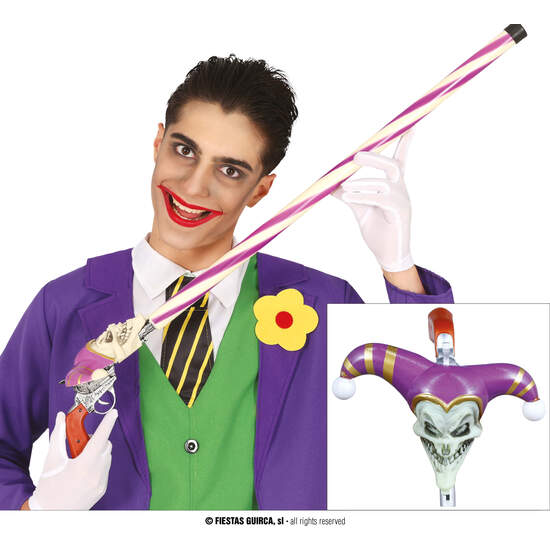 BASTON PISTOLA BUFON DESMONTABLE, 90 CMS image 0