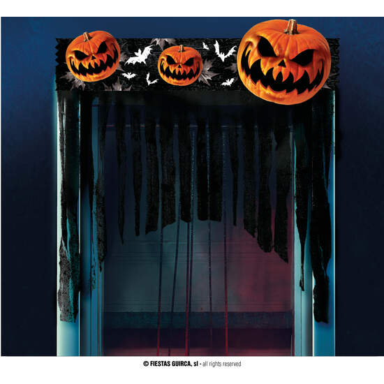 CORTINA CALABAZAS, 90X30 CMS. image 0