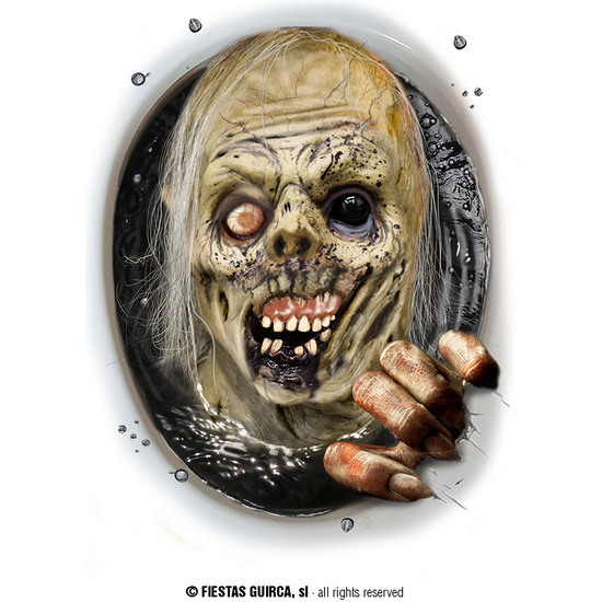 DECOR. WC ZOMBIE, 30X40 CMS. image 2