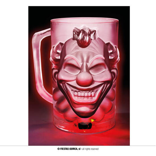 JARRA CON LUZ, 500 ML, 10X14 CMS. PAYASO image 0