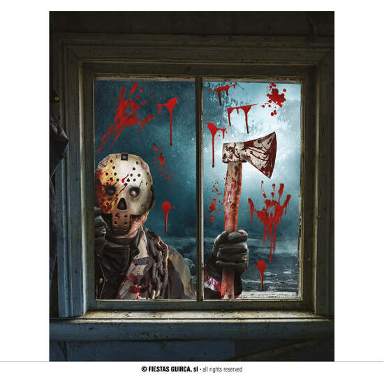 2 HOJAS ELECTROEST. VENTANA 30X40 CMS, ASESINO image 0