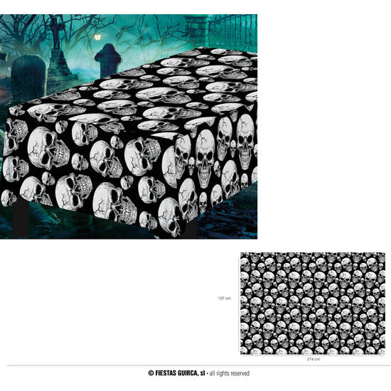 MANTEL CALAVERAS 137X274 CMS. image 0