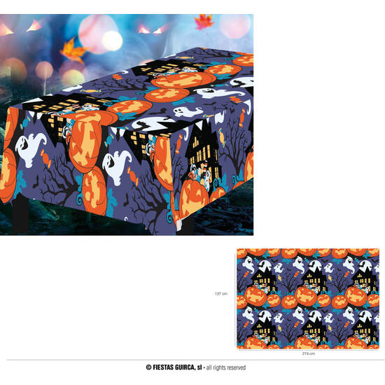 MANTEL CALABAZAS 137X274 CMS. image 0