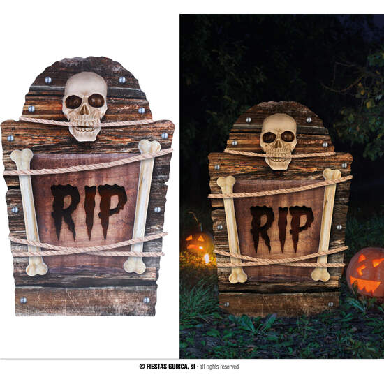 LAPIDA PLASTICO  "RIP", 56 CMS image 0
