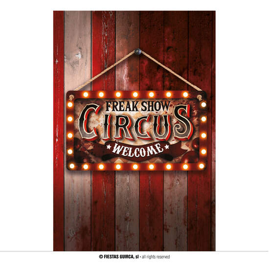 LETRERO "CIRCUS", 35X20 CMS. MADERA image 0