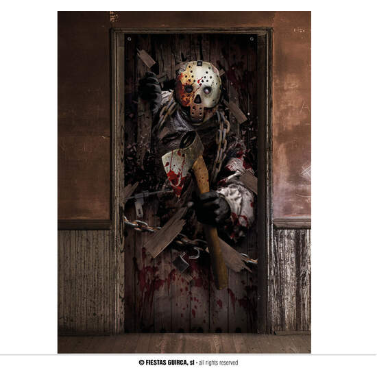 DECOR. PUERTA ASESINO HACHA 80 X 180 CMS image 0