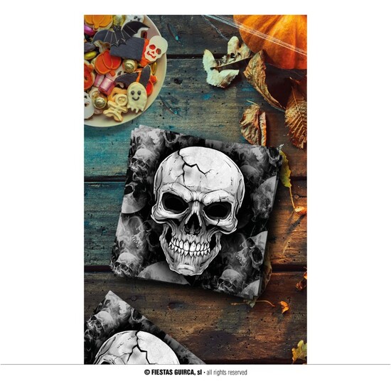 BOLSA 20 SERVILLETAS CALAVERA 16X16 CMS image 0