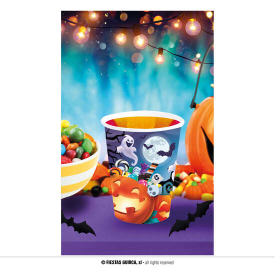 BOLSA 6 VASOS CALABAZAS 240 ML 9 CMS image 0
