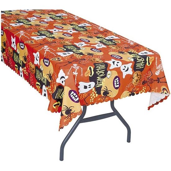 MANTEL NARANJA DECO. HALL. 177X134 CMS. TELA H.Q. image 0