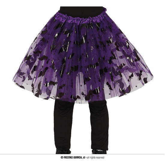 TUTU LILA DECORADO HALLOWEEN, INFANTIL, 30 CMS image 0