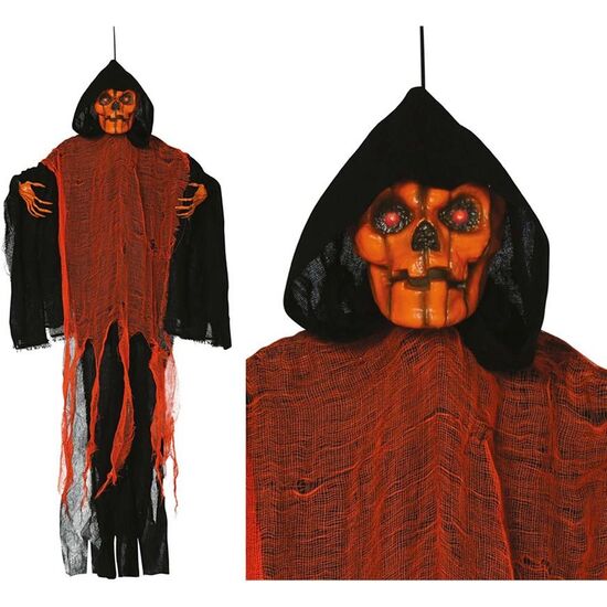 COLG. CALAVERA NARANJA, LUZ, SON. Y MOV., 130 CMS image 0