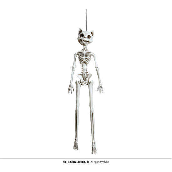 COLGANTE ESQUELETO GATO, 37 CMS image 0