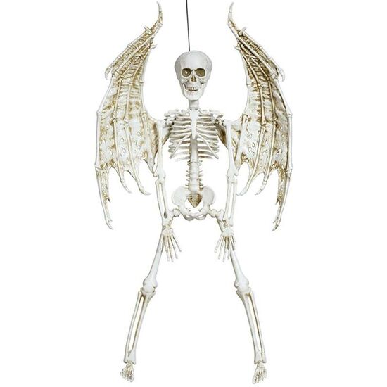 COLGANTE ESQUELETO CON ALAS, 46 CMS image 0