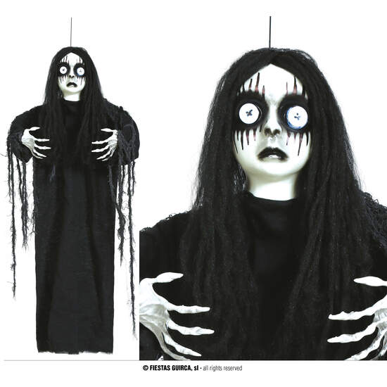 COLG. MUÑECA CON BOTONES EN LOS OJOS, 90 CMS image 0