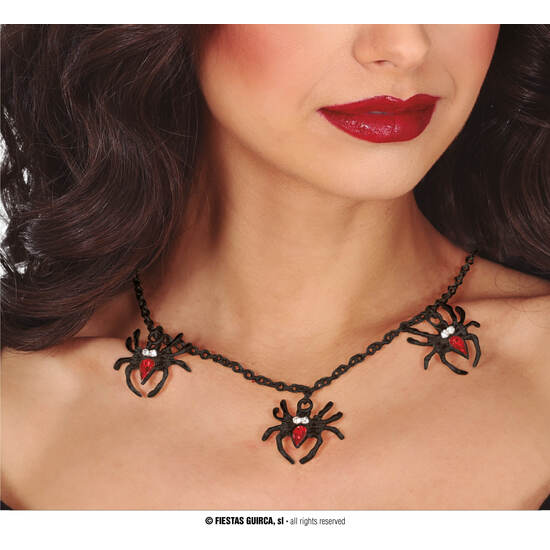 COLLAR ARAÑAS NEGRAS image 0
