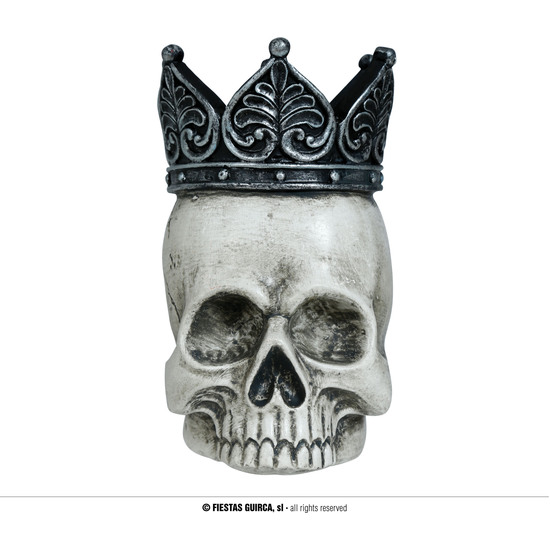 CALAVERA CON CORONA POLIRESINA 14X11 CMS image 0