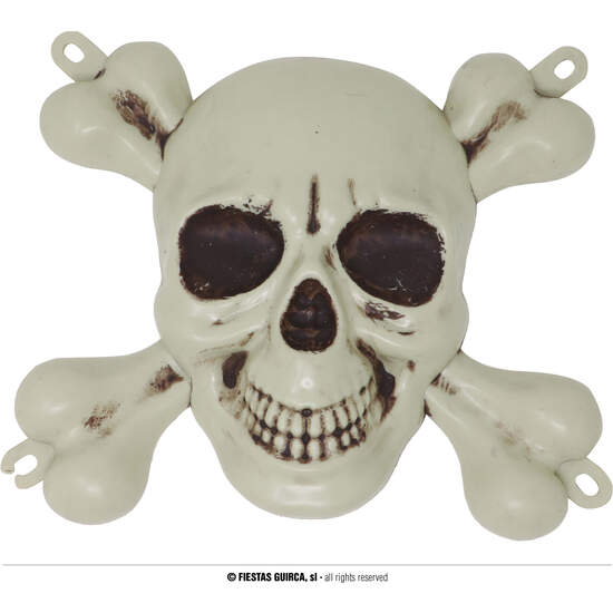 CALAVERA Y TIBIAS PIRATA 25X30 CMS image 0