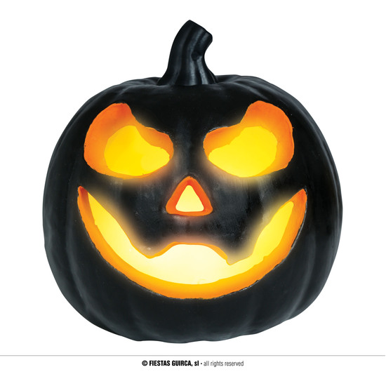 CALABAZA NEGRA FOAMCON LUZ 16 CMS image 0