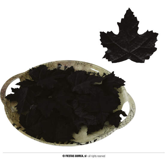 HOJAS CALABAZAS NEGRAS 24 PCS 9-10 CMS image 0