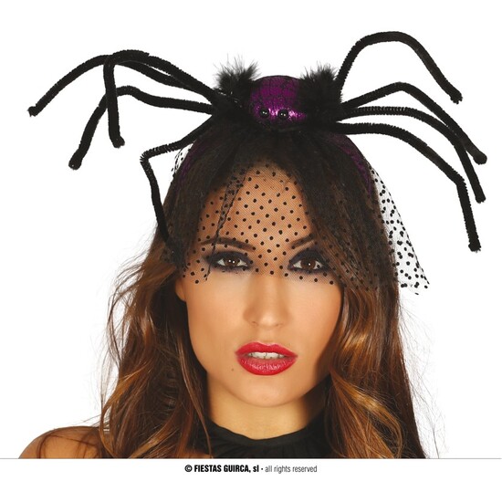 DIADEMA ARAÑA LILA image 0
