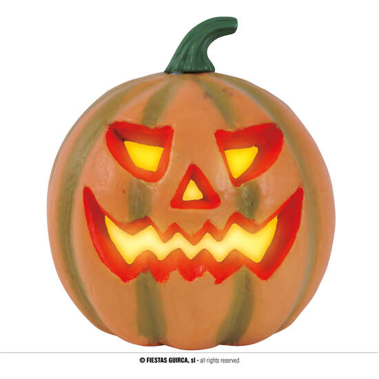CALABAZA FOAM 24 CMS. CON LUZ image 0