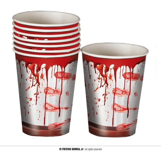 BOLSA 6 VASOS SANGRE 240 ML 9 CMS image 0