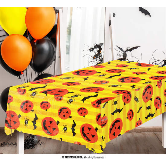 MANTEL HALLOWEEN AMARILLO/NARANJA 130 X 175 CMS. image 0