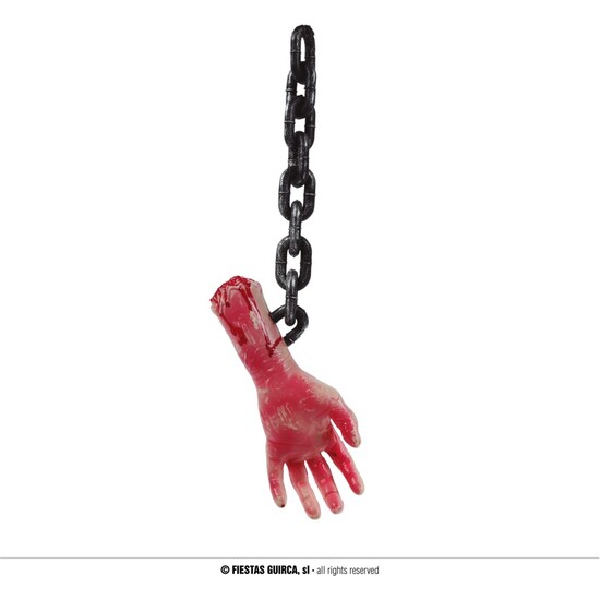 COLGANTE MANO CON CADENA 40 CMS image 0