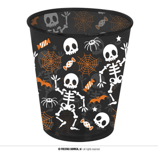 VASO NEGRO ESQUELETO 10 CM image 0