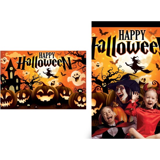 PHOTOCALL PARTY HAPPY HALLOWEEN TELA 220X150 CM image 0