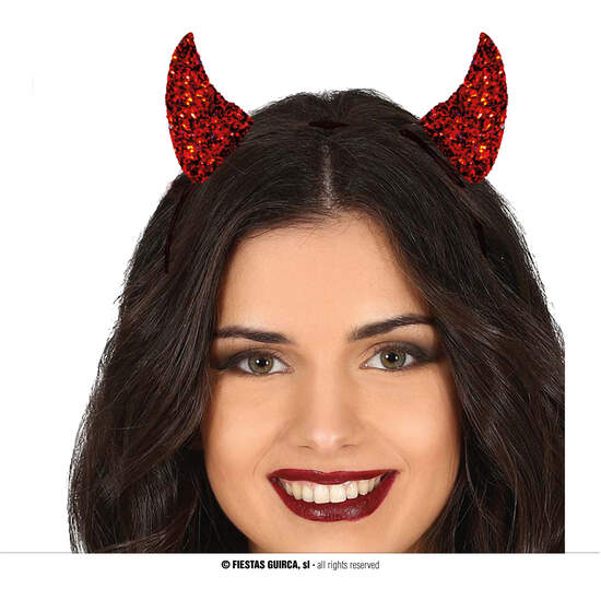 DIADEMA CUERNOS GLITTER image 0