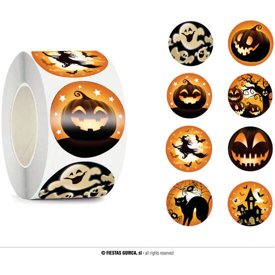 ROLLO 200 PEGATINAS HALLOWEEN image 0