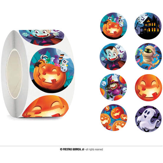 ROLLO 200 PEGATINAS HALLOWEEN image 0